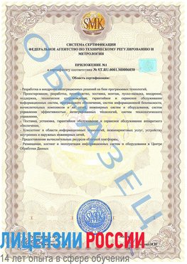 Образец сертификата соответствия (приложение) Каневская Сертификат ISO 27001